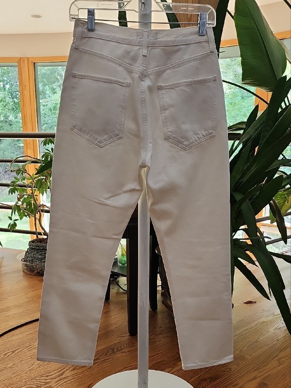 AGOLDE Riley High Rise Straight Leg Jeans Button Fly - Picture 5 of 9